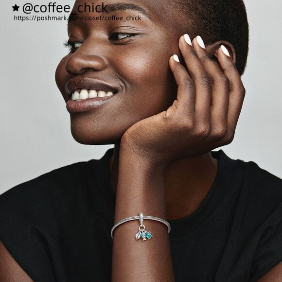 Pandora Fish, Sea Turtle & Conch Triple Dangle Charm - Picture 6 of 6